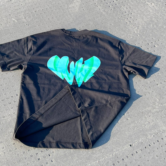 Love Heart T-Shirt - Teal Green